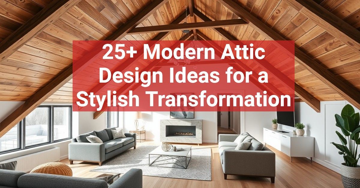 25+ Modern Attic Design Ideas for a Stylish Transformation