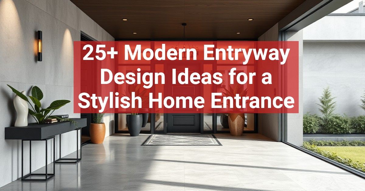 25+ Modern Entryway Design Ideas for a Stylish Home Entrance