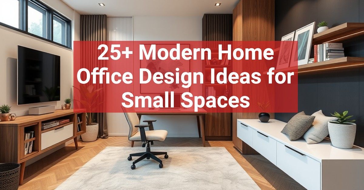 25+ Modern Home Office Design Ideas for Small Spaces