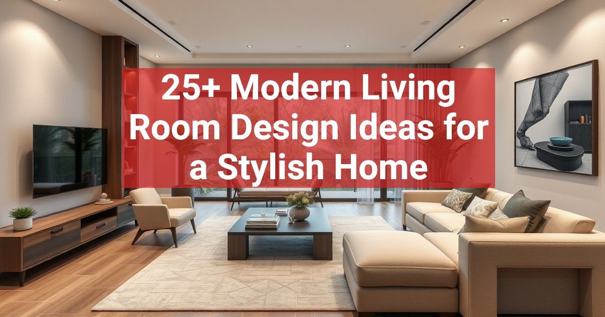 25+ Modern Living Room Design Ideas for a Stylish Home