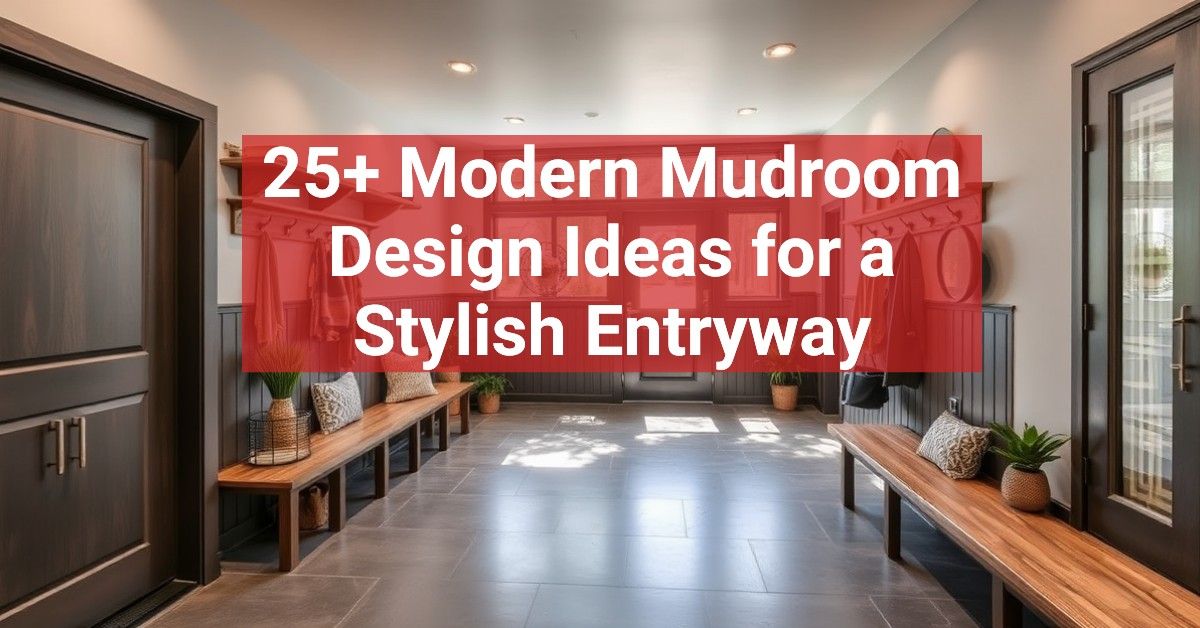 25+ Modern Mudroom Design Ideas for a Stylish Entryway