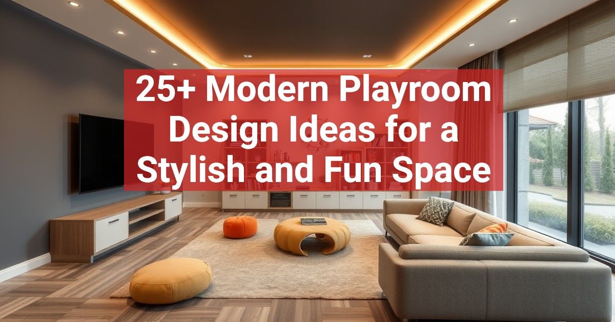 25+ Modern Playroom Design Ideas for a Stylish and Fun Space