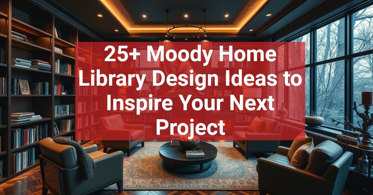 25+ Moody Home Library Design Ideas to Inspire Your Next Project