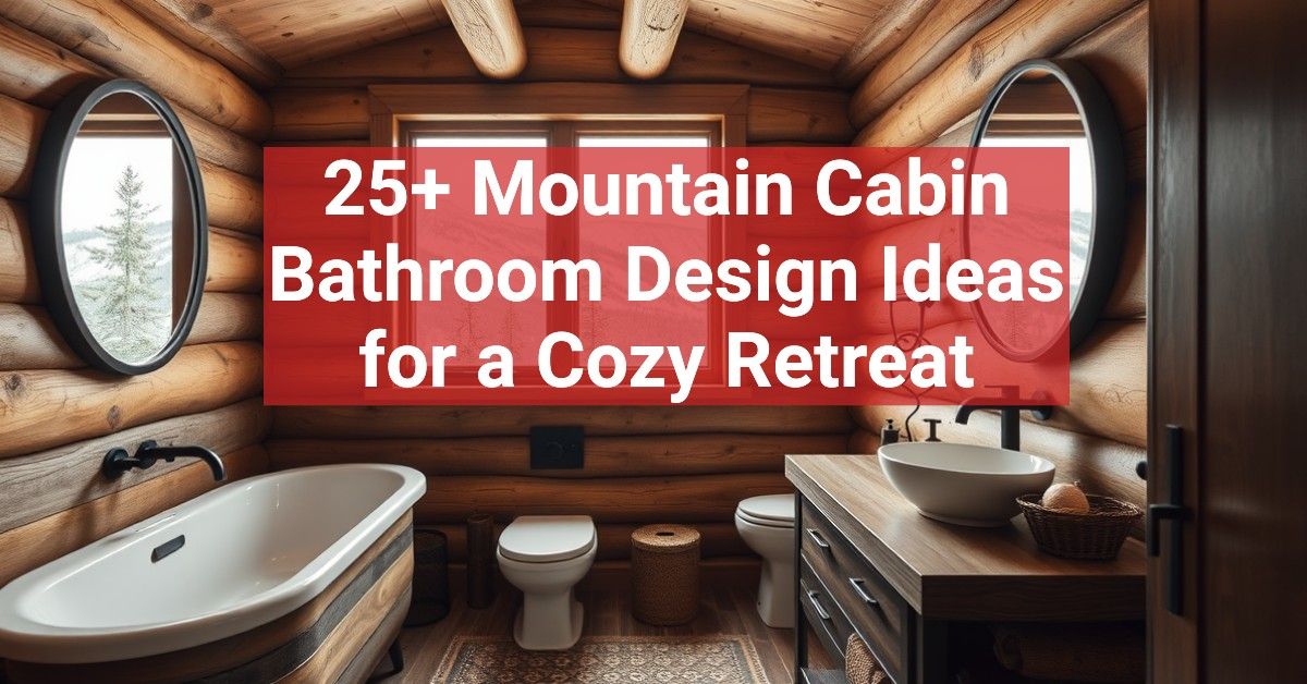 25+ Mountain Cabin Bathroom Design Ideas for a Cozy Retreat