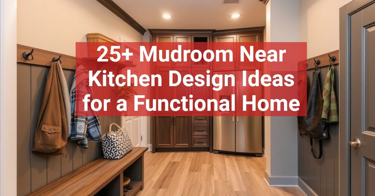 25+ Mudroom Near Kitchen Design Ideas for a Functional Home