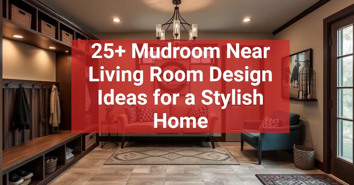 25+ Mudroom Near Living Room Design Ideas for a Stylish Home