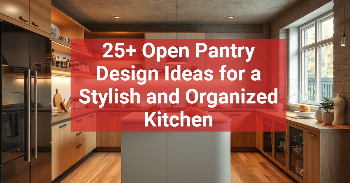 25+ Open Pantry Design Ideas for a Stylish and Organized Kitchen