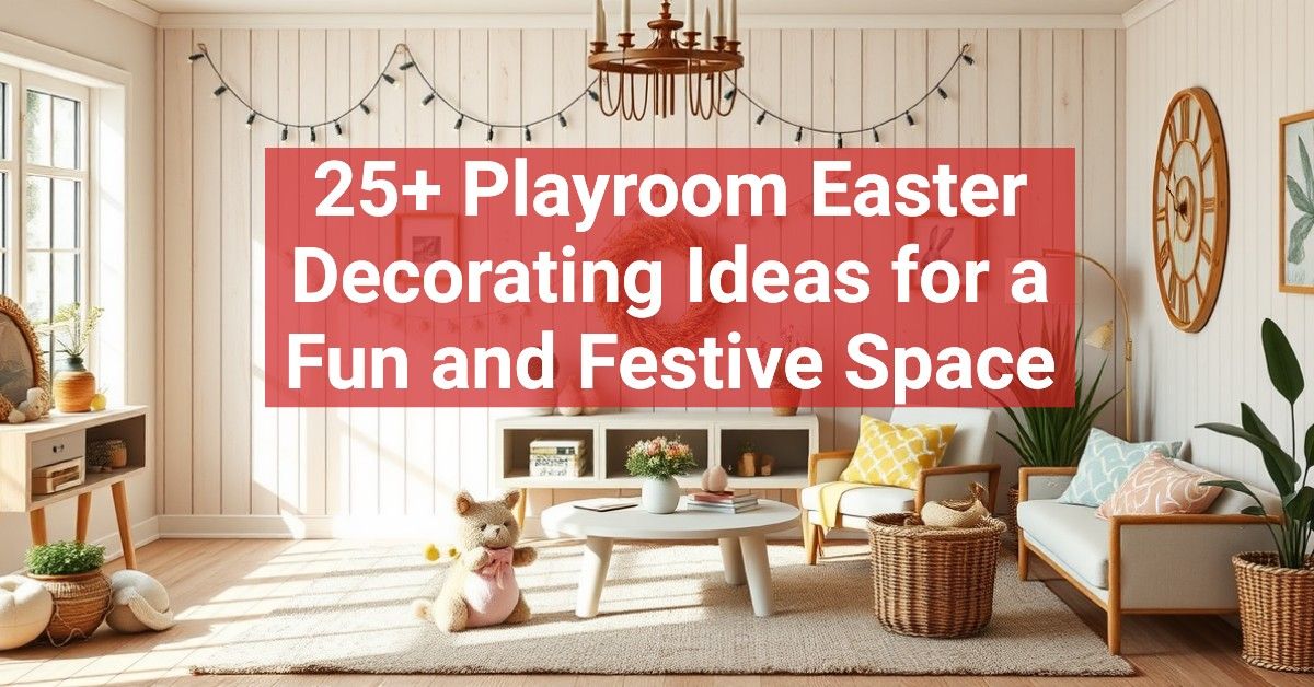 25+ Playroom Easter Decorating Ideas for a Fun and Festive Space