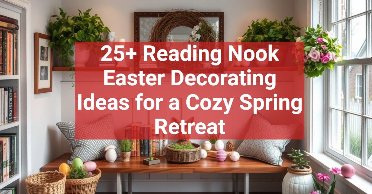 25+ Reading Nook Easter Decorating Ideas for a Cozy Spring Retreat