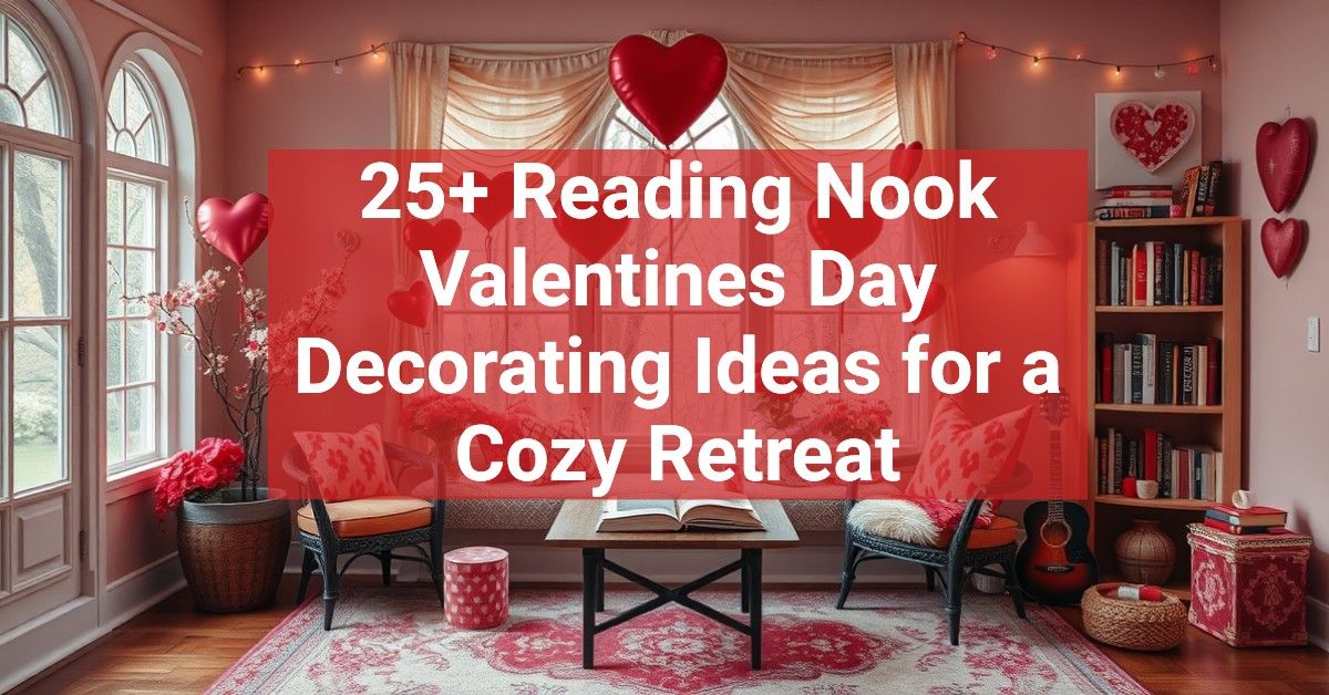 25+ Reading Nook Valentines Day Decorating Ideas for a Cozy Retreat