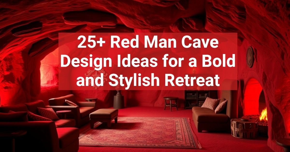 25+ Red Man Cave Design Ideas for a Bold and Stylish Retreat