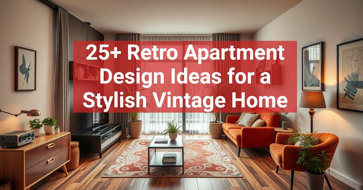 25+ Retro Apartment Design Ideas for a Stylish Vintage Home