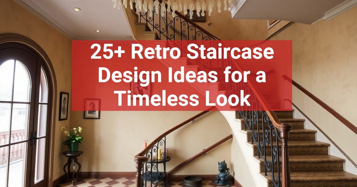 25+ Retro Staircase Design Ideas for a Timeless Look