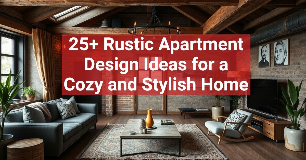 25+ Rustic Apartment Design Ideas for a Cozy and Stylish Home