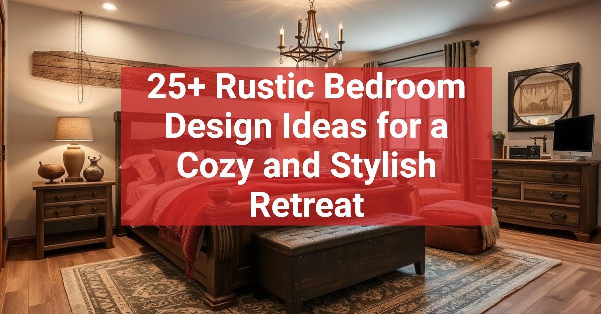 25+ Rustic Bedroom Design Ideas for a Cozy and Stylish Retreat