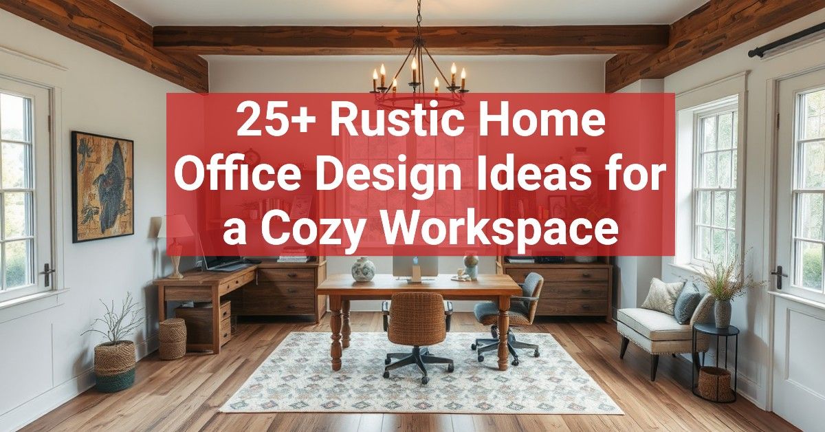 25+ Rustic Home Office Design Ideas for a Cozy Workspace