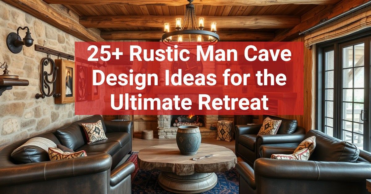 25+ Rustic Man Cave Design Ideas for the Ultimate Retreat