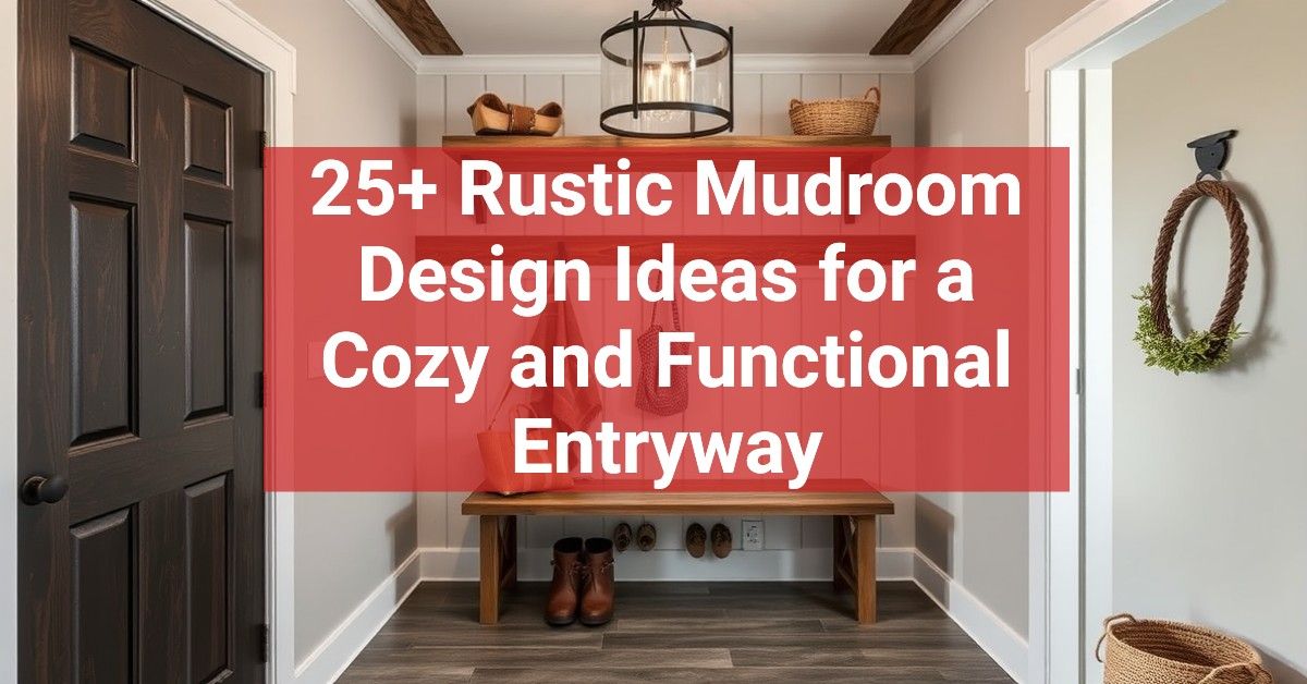 25+ Rustic Mudroom Design Ideas for a Cozy and Functional Entryway