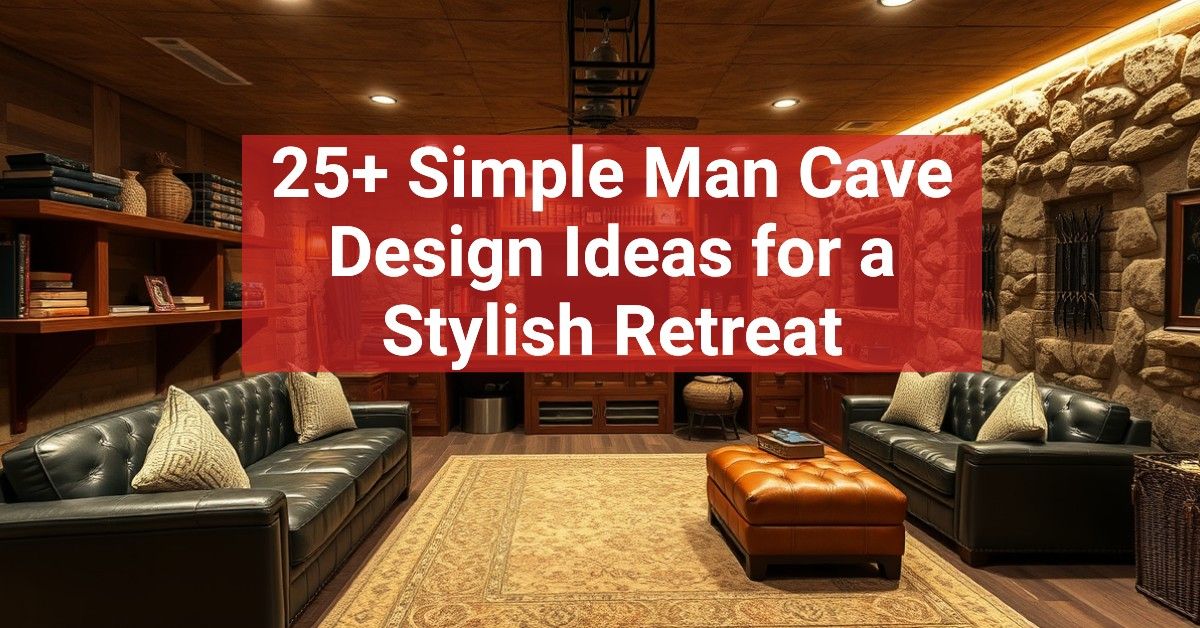 25+ Simple Man Cave Design Ideas for a Stylish Retreat