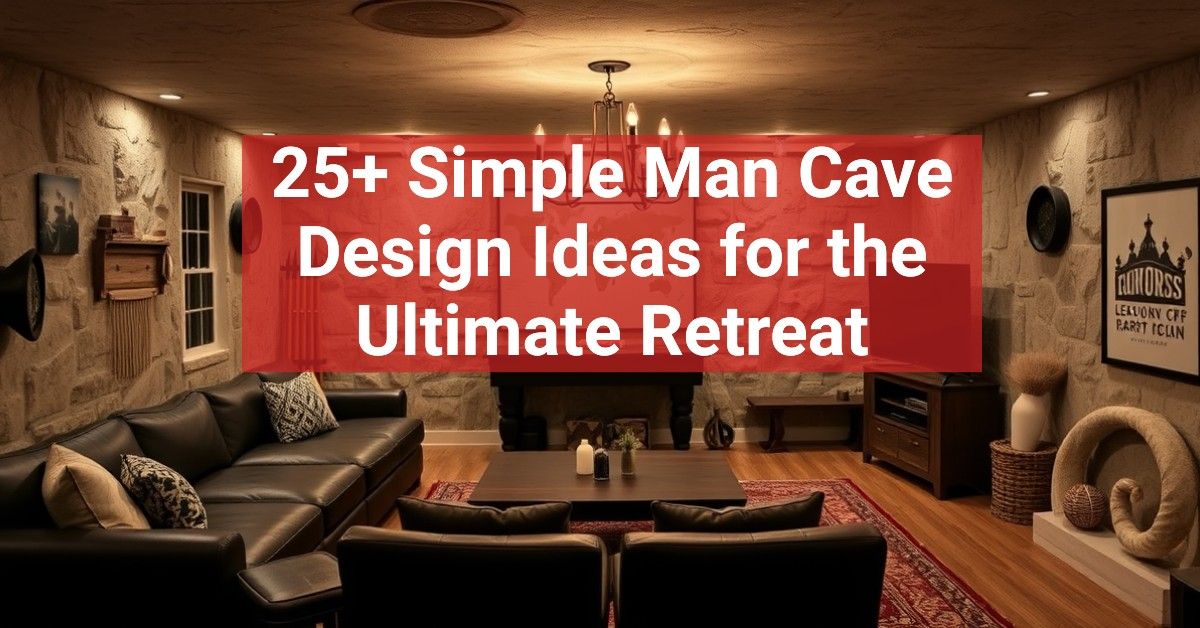 25+ Simple Man Cave Design Ideas for the Ultimate Retreat