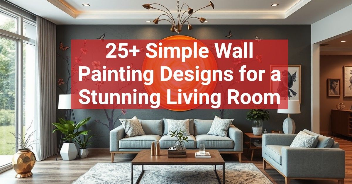 25+ Simple Wall Painting Designs for a Stunning Living Room