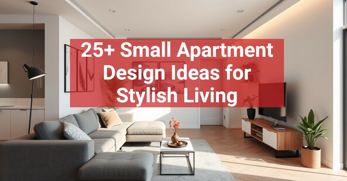 25+ Small Apartment Design Ideas for Stylish Living