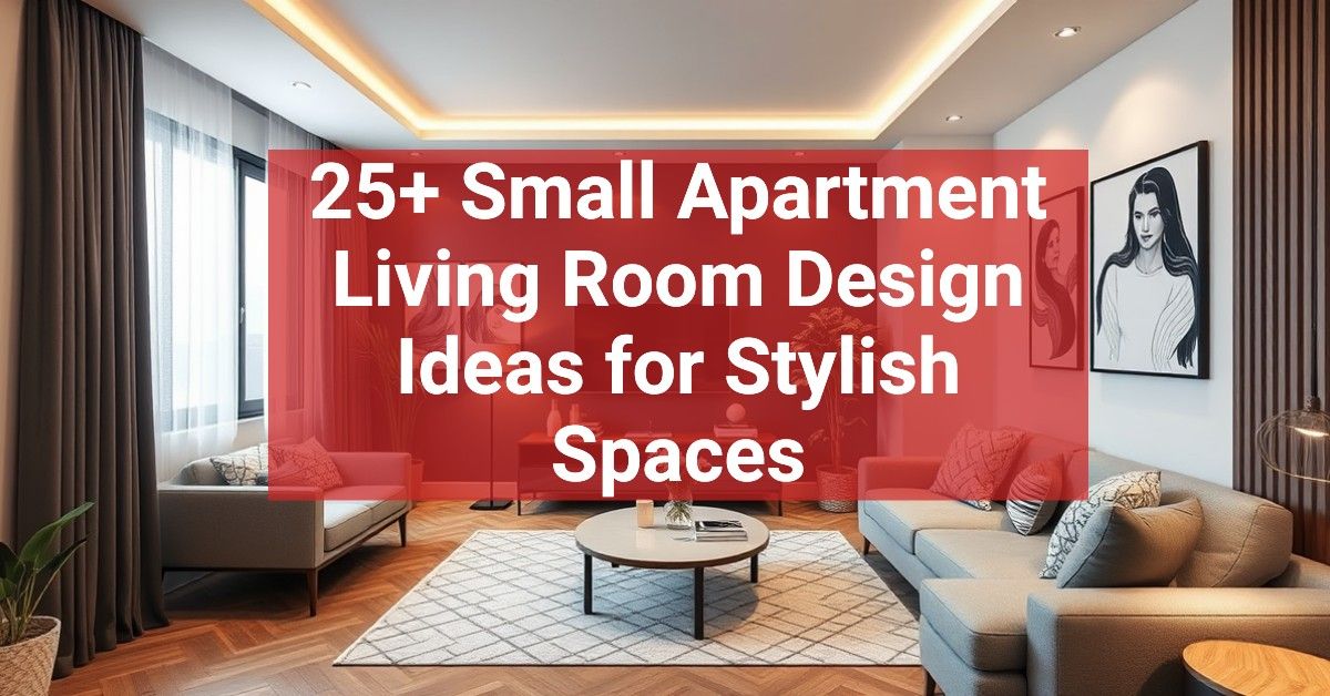 25+ Small Apartment Living Room Design Ideas for Stylish Spaces