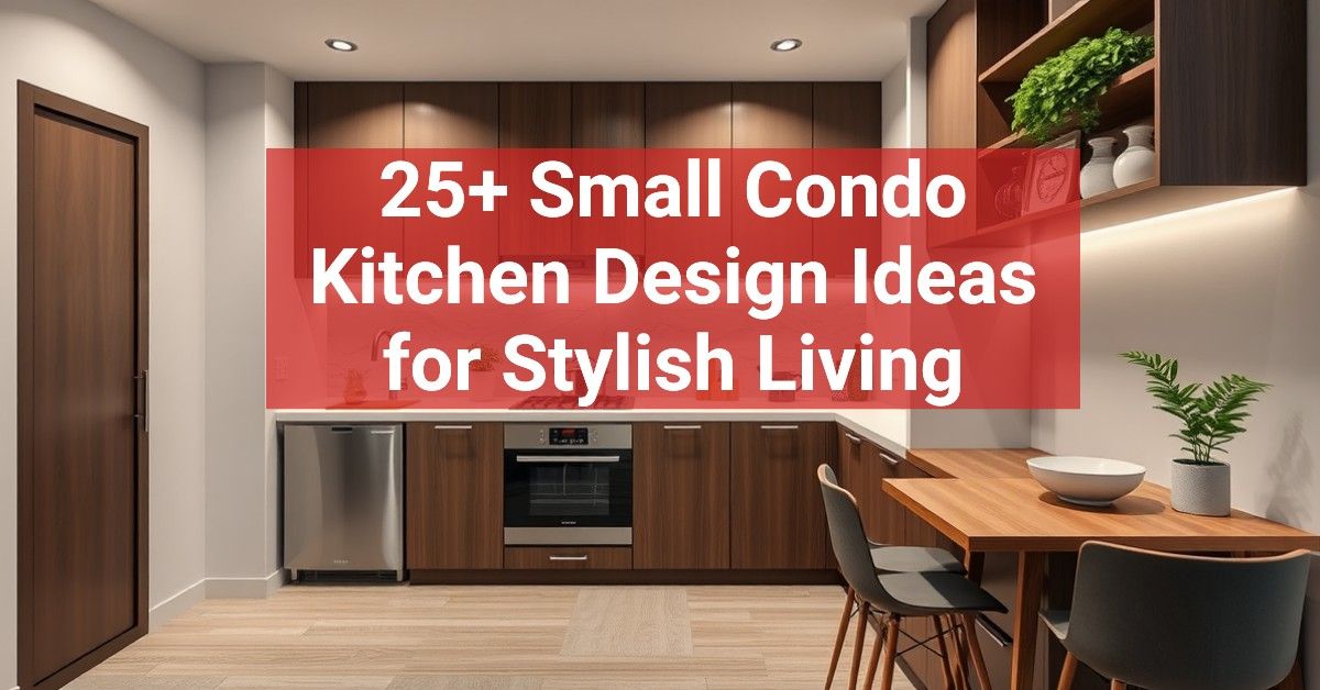 25+ Small Condo Kitchen Design Ideas for Stylish Living