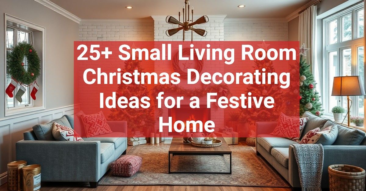 25+ Small Living Room Christmas Decorating Ideas for a Festive Home