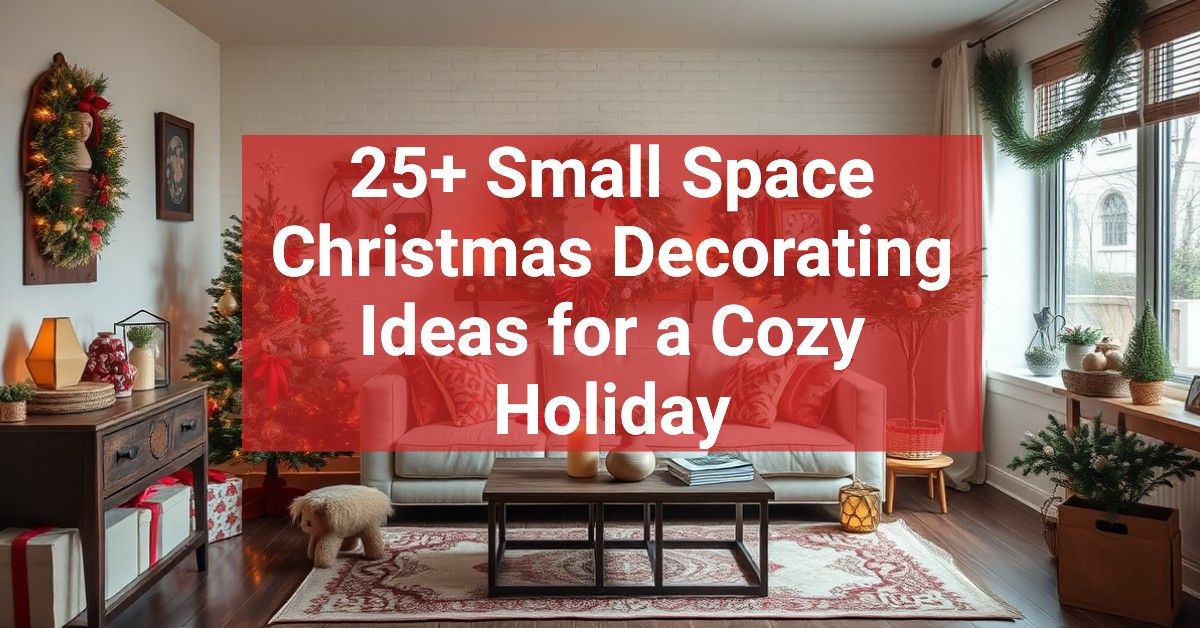 25+ Small Space Christmas Decorating Ideas for a Cozy Holiday