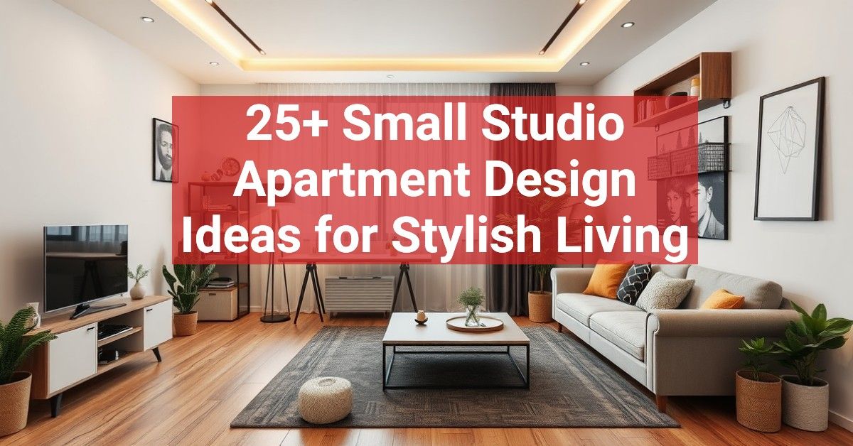 25+ Small Studio Apartment Design Ideas for Stylish Living