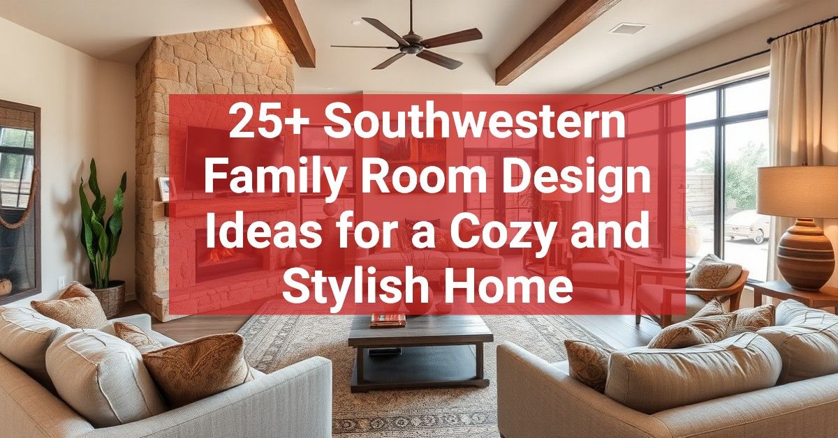 25+ Southwestern Family Room Design Ideas for a Cozy and Stylish Home