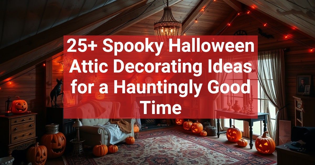 25+ Spooky Halloween Attic Decorating Ideas for a Hauntingly Good Time