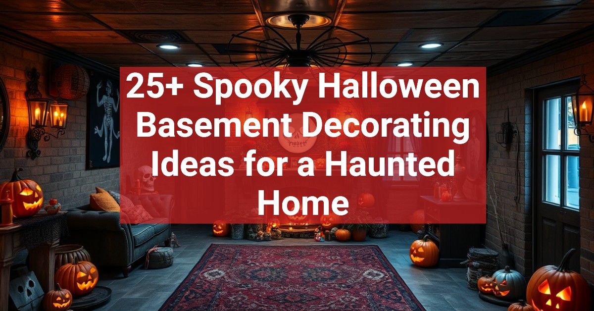 25+ Spooky Halloween Basement Decorating Ideas for a Haunted Home