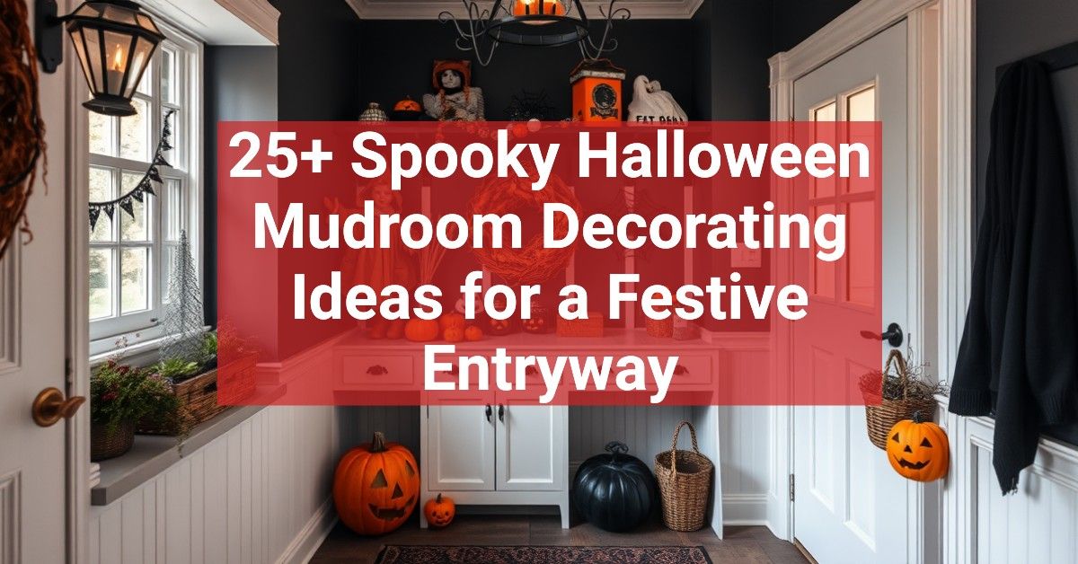 25+ Spooky Halloween Mudroom Decorating Ideas for a Festive Entryway