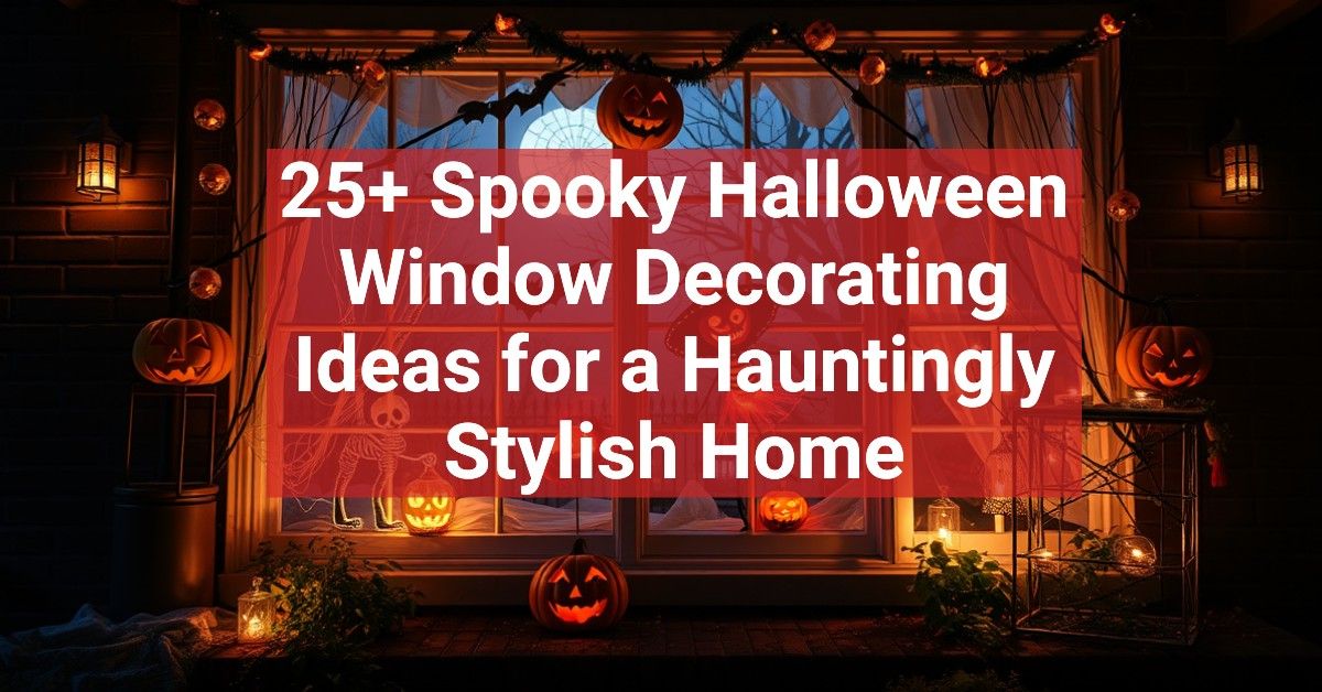 25+ Spooky Halloween Window Decorating Ideas for a Hauntingly Stylish Home