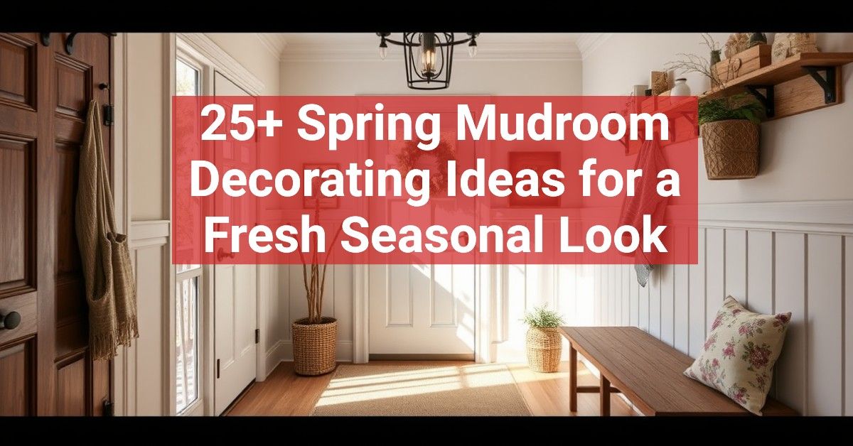 25+ Spring Mudroom Decorating Ideas for a Fresh Seasonal Look