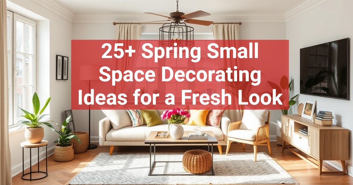 25+ Spring Small Space Decorating Ideas for a Fresh Look