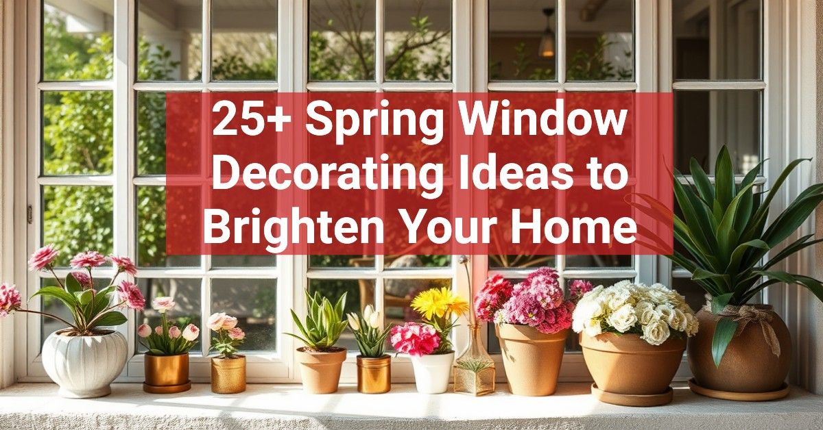 25+ Spring Window Decorating Ideas to Brighten Your Home