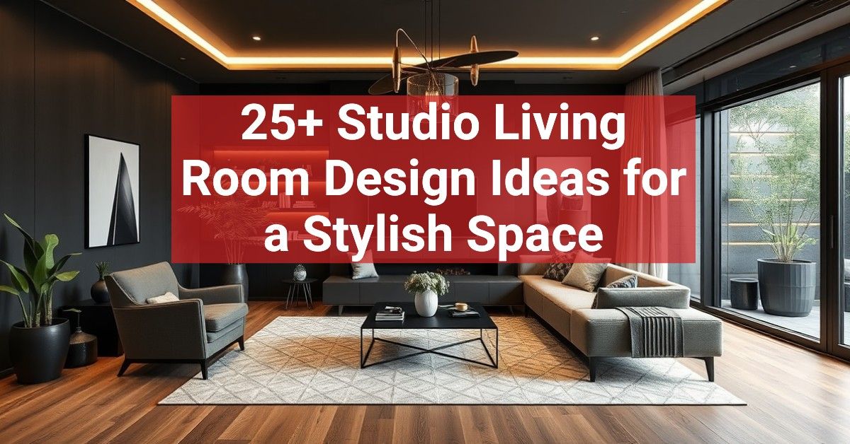 25+ Studio Living Room Design Ideas for a Stylish Space