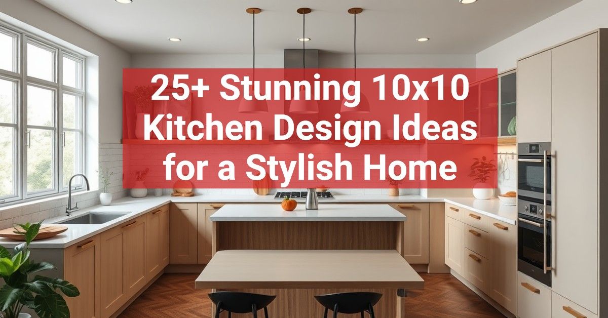 25+ Stunning 10x10 Kitchen Design Ideas for a Stylish Home