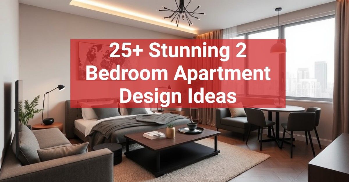 25+ Stunning 2 Bedroom Apartment Design Ideas