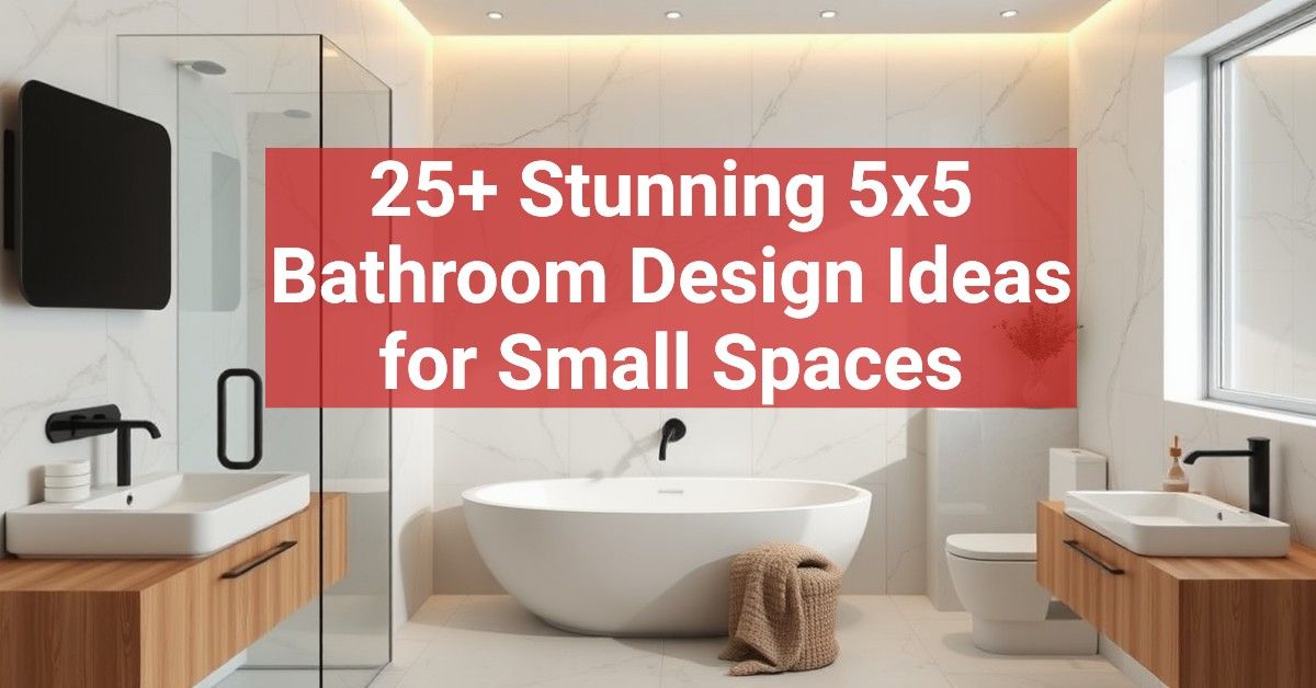 25+ Stunning 5x5 Bathroom Design Ideas for Small Spaces