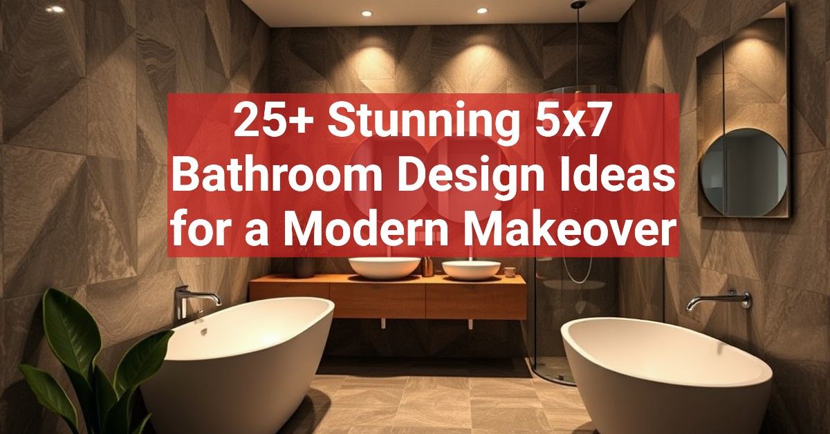 25+ Stunning 5x7 Bathroom Design Ideas for a Modern Makeover