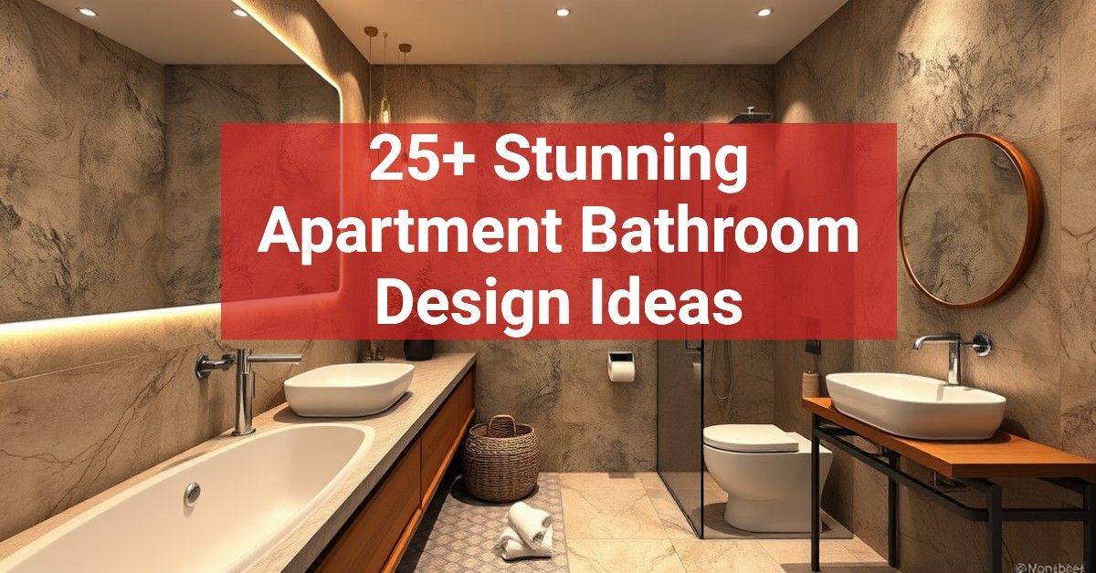 25+ Stunning Apartment Bathroom Design Ideas