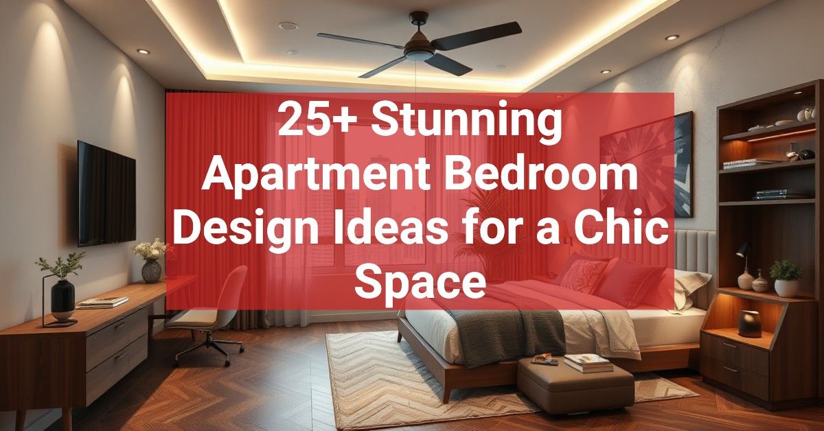 25+ Stunning Apartment Bedroom Design Ideas for a Chic Space