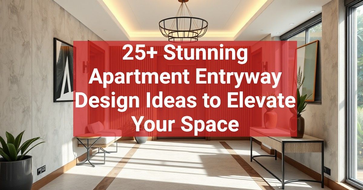 25+ Stunning Apartment Entryway Design Ideas to Elevate Your Space