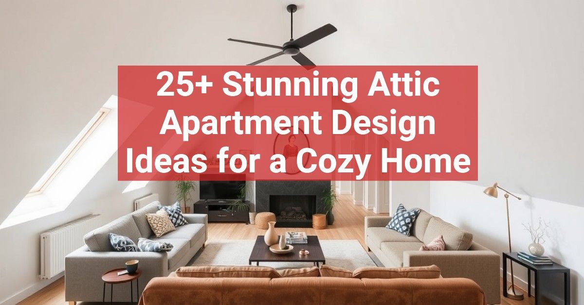 25+ Stunning Attic Apartment Design Ideas for a Cozy Home