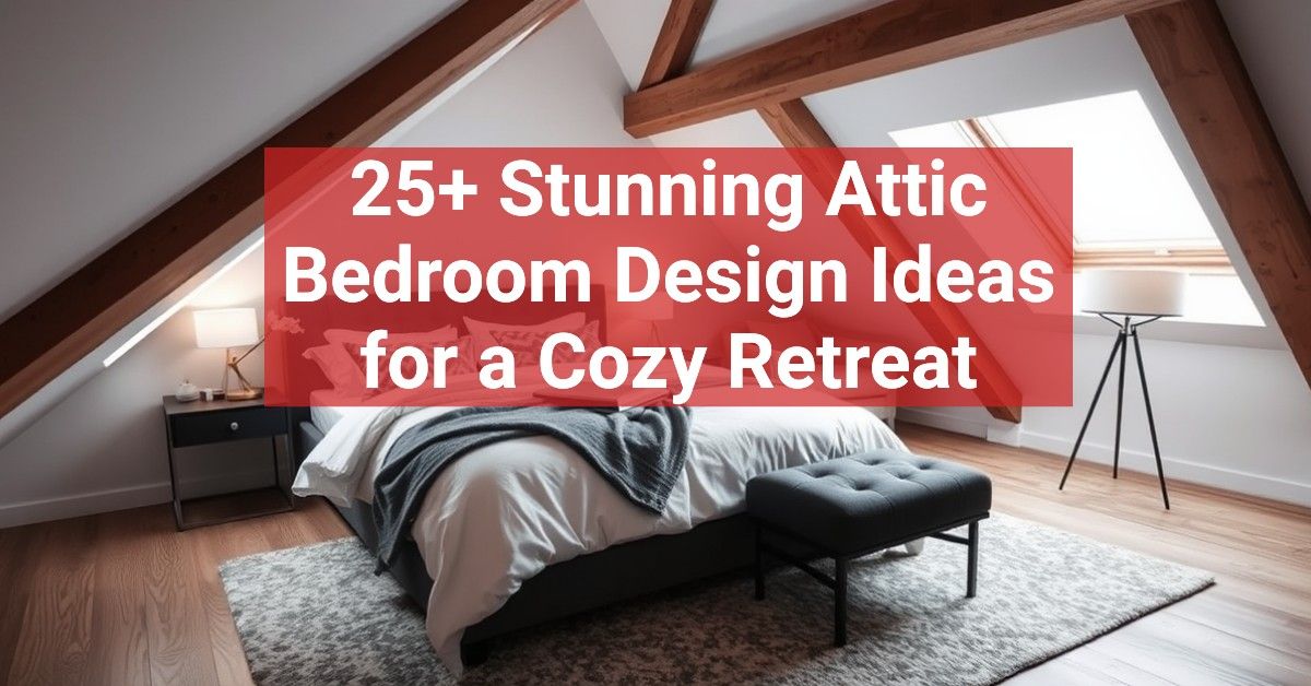 25+ Stunning Attic Bedroom Design Ideas for a Cozy Retreat