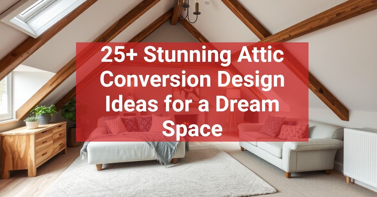 25+ Stunning Attic Conversion Design Ideas for a Dream Space